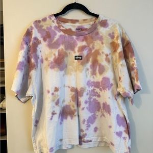 Obey tie dye t shirt